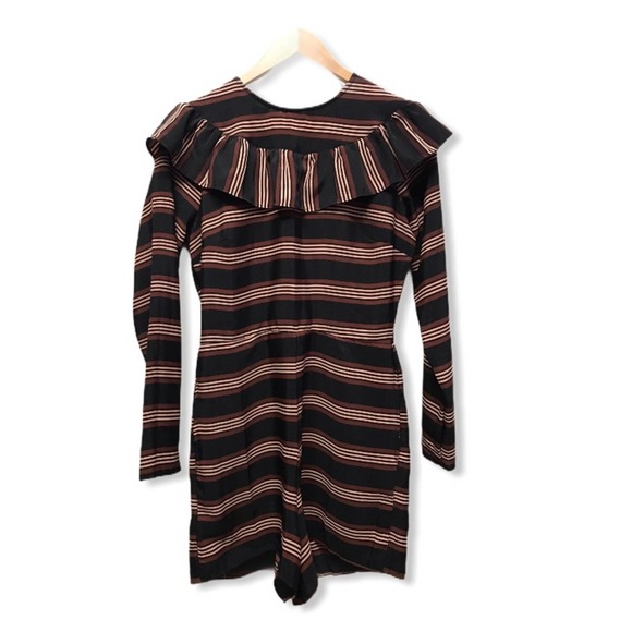 ASOS | Chic Long Sleeve Striped Romper - Picture 8 of 10